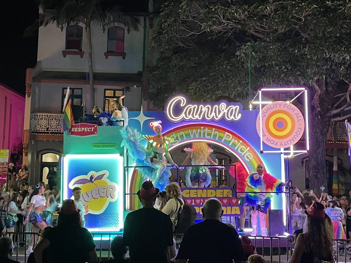 How good is seeing <a href="/canva/">Canva</a> at #SydneyWorldPride? ❤️‍🔥