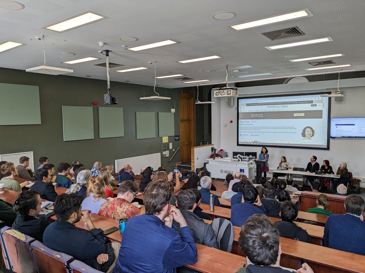 <a href="/YuanfenYang/">Yuan Yang</a> kicking of the <a href="/rethinkeconGRE/">Rethinking Economics Greenwich</a> conference, such an inspiring talk! Don't miss the rest of the day, see the programme here: eventbrite.co.uk/e/rethinking-e…