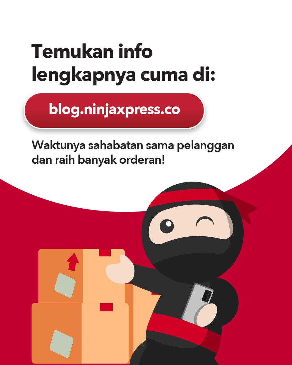 ninjaxpress_id's tweet photo. Kekuatan #productbranding bisa buat bisnis kita lebih cuan Teman Ninja!
Cek tips dari Johan Alvin Khosuma sekarang juga di https://t.co/m7YFfYTcUY
#NinjaXpress #BlogNinjaXpress #SiapBantuSampaiTujuan #BlogNinjaXpress #TipsBisnis #TipsBranding #TipsPromosi #TipsMarketing #UMKM https://t.co/2ssQaAn54d