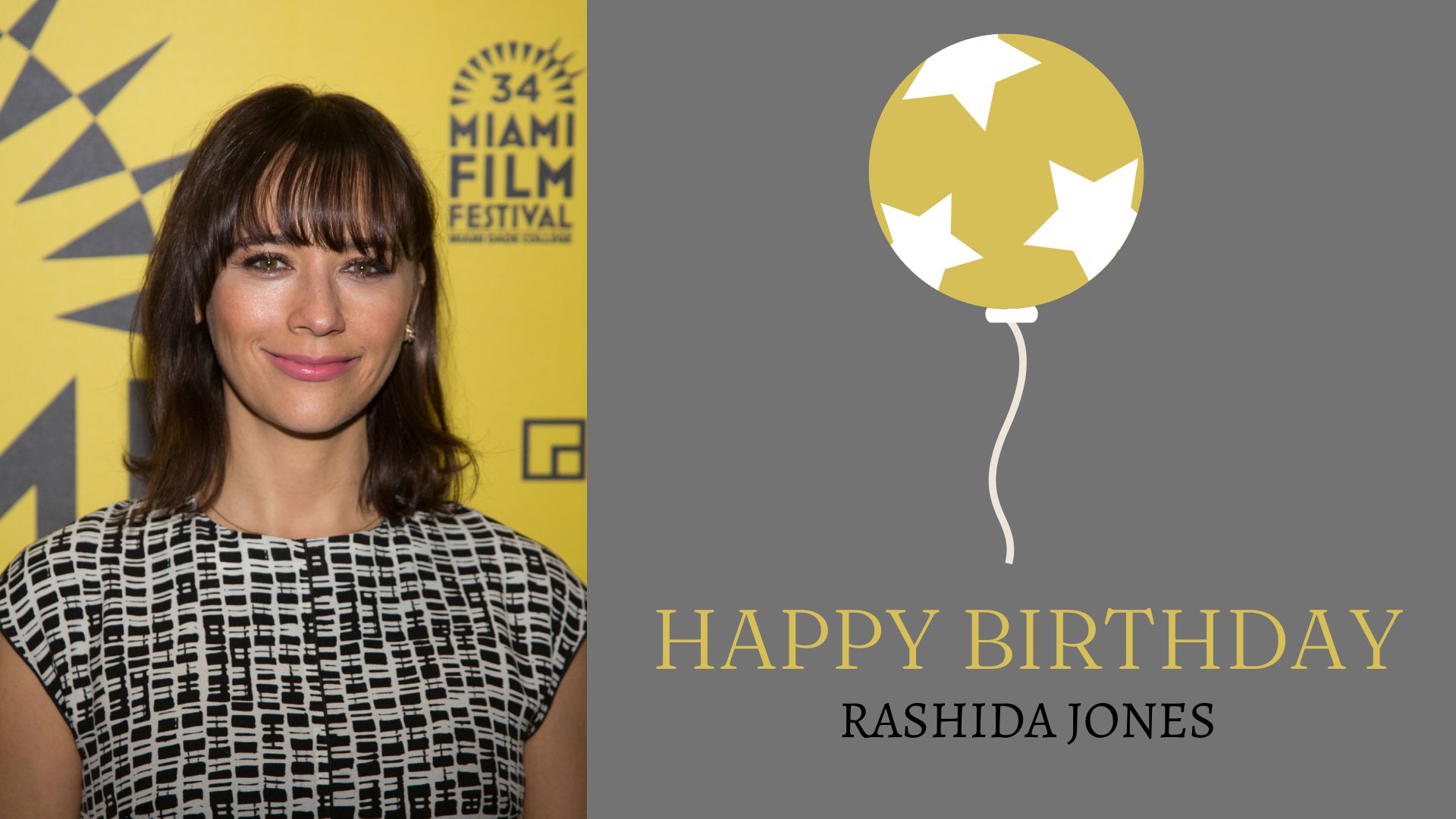 HAPPY BIRTHDAY! Actress Rashida Jones turns turns 47 today. 