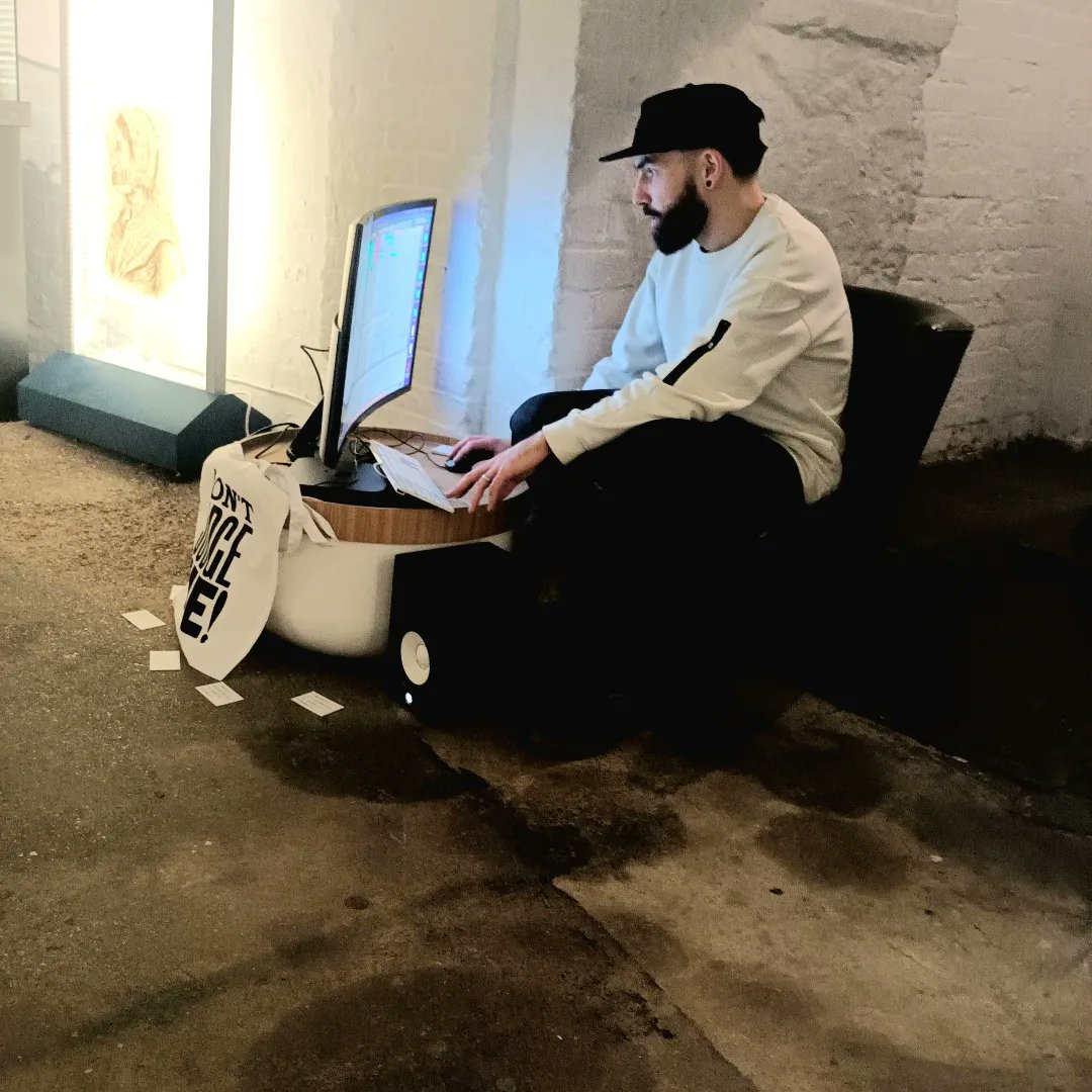 andreanhj's tweet photo. Tiny moments of preparation and play 'something extraordinary is about to happen...' @JusticeMuseum 

@jamesomar @OmariMarsalis @trekkah_ @JayaHadADream @Sandhuwrites 

#performance #intervention #SpokenWord #museum https://t.co/iXnn07rrXU