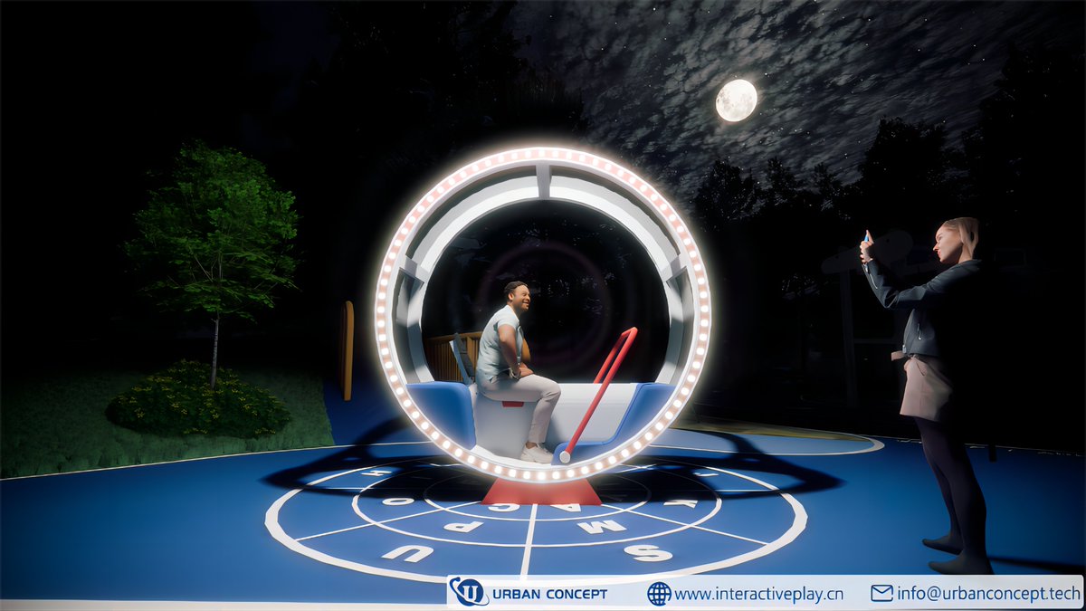 UrbanConceptCN's tweet photo. 'Illuminated Wheel' that activates by exercise. Boating to make the LED strip & music on!
Please check https://t.co/egxCV5gIE7 for more info.
#play #playground #playgroundequipment #playgrounds #outdoorplay #outdoorplayground #playgrounddesign #interactiveplay #humanpoweredplay https://t.co/YsKB41i13c