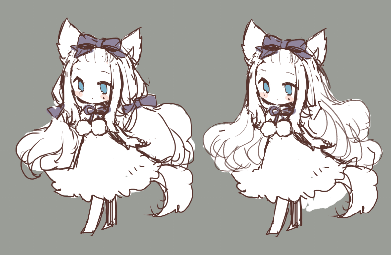 「ゆうやけこやけ(ゆうこや)で遊んだ、猫の「もちこ」です。 」|犬飼/さかなのマーチ【BOOTH新作追加/名古屋コミティア【D-24】】のイラスト