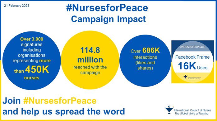 ICN is funding bridging courses for Ukrainian nurses who have been forced out of their country and want to work in the countries where they are now living as refugees. #NursesForPeace