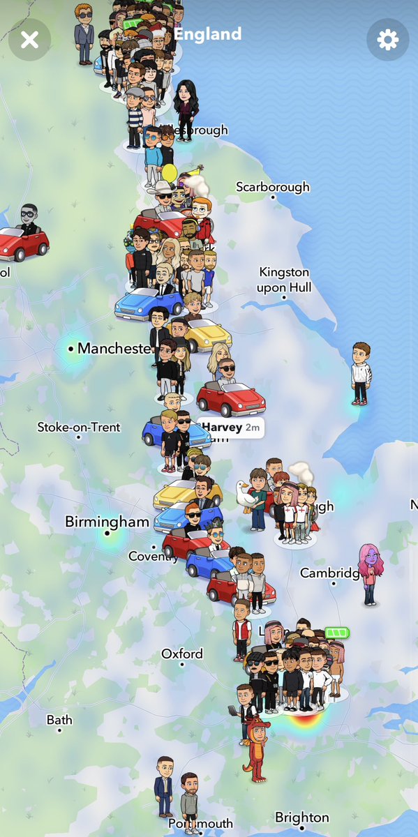 AdamP1242's tweet photo. The Newcastle United Snapchat maps is a sight to behold today 🤩🤩🤩

#NUFC https://t.co/A9Vofl60T2