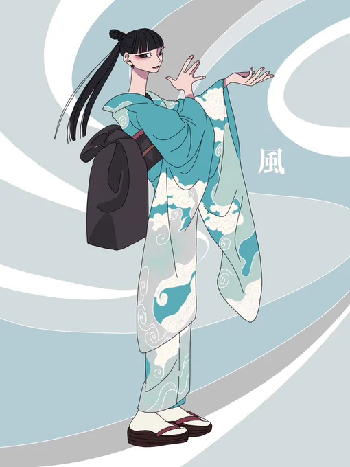『線に色立つ風花雪月』 