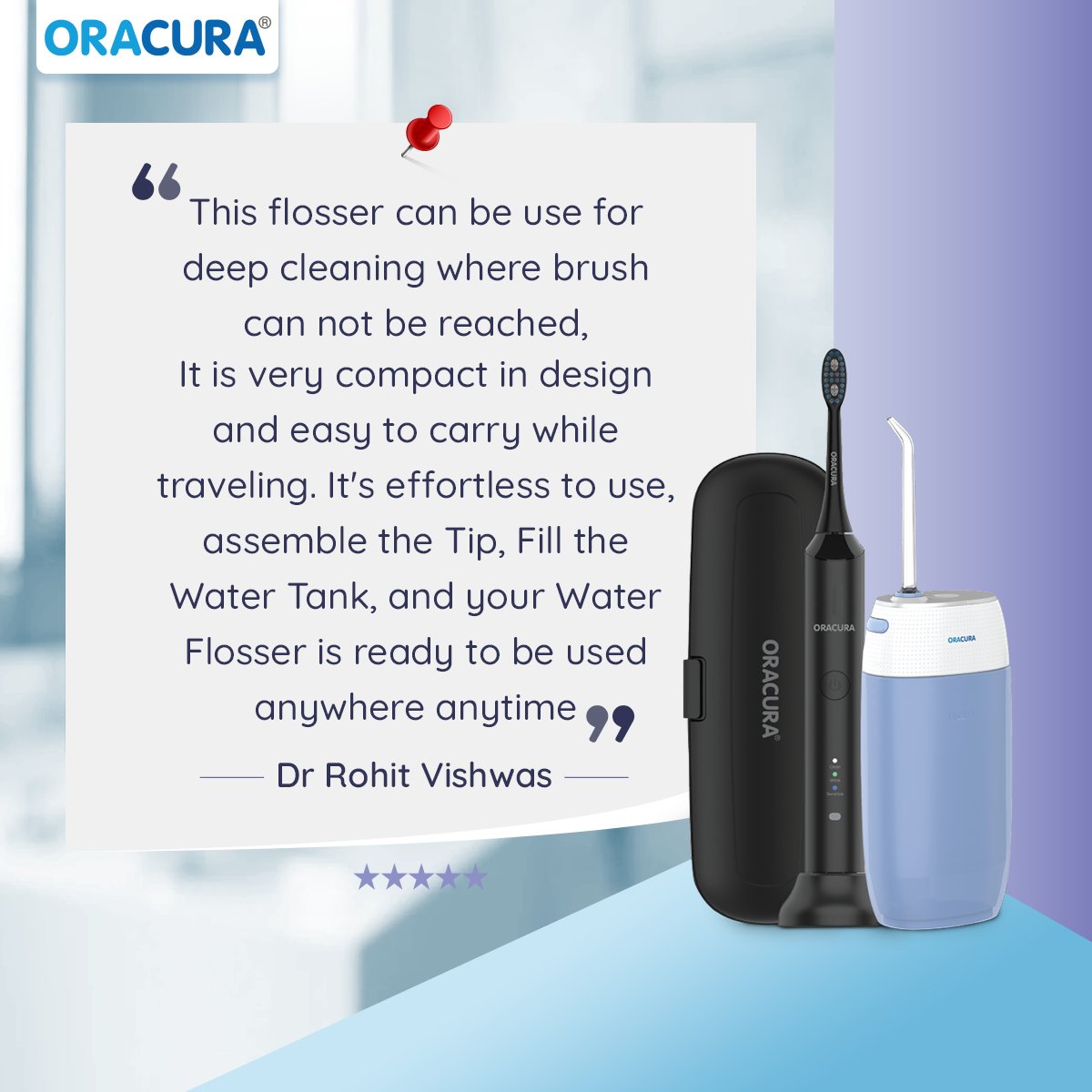 ORACURA's tweet image. Consumer-centricity is the core of our ethics and beliefs at ORACURA.💙

#ORACURA #flosser #flossing #waterflosser #electrictoothbrush #happycustomer #customertestimonial #dentistsoforacura #dentists