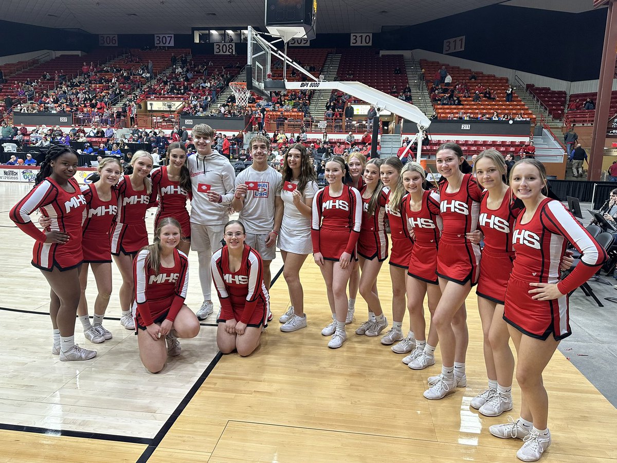 We had some incredible energy for both games here tonight! Your students of the Boys game: Gavin Richardson, Olivia Cheatham, Dawson Feil! Way to go!