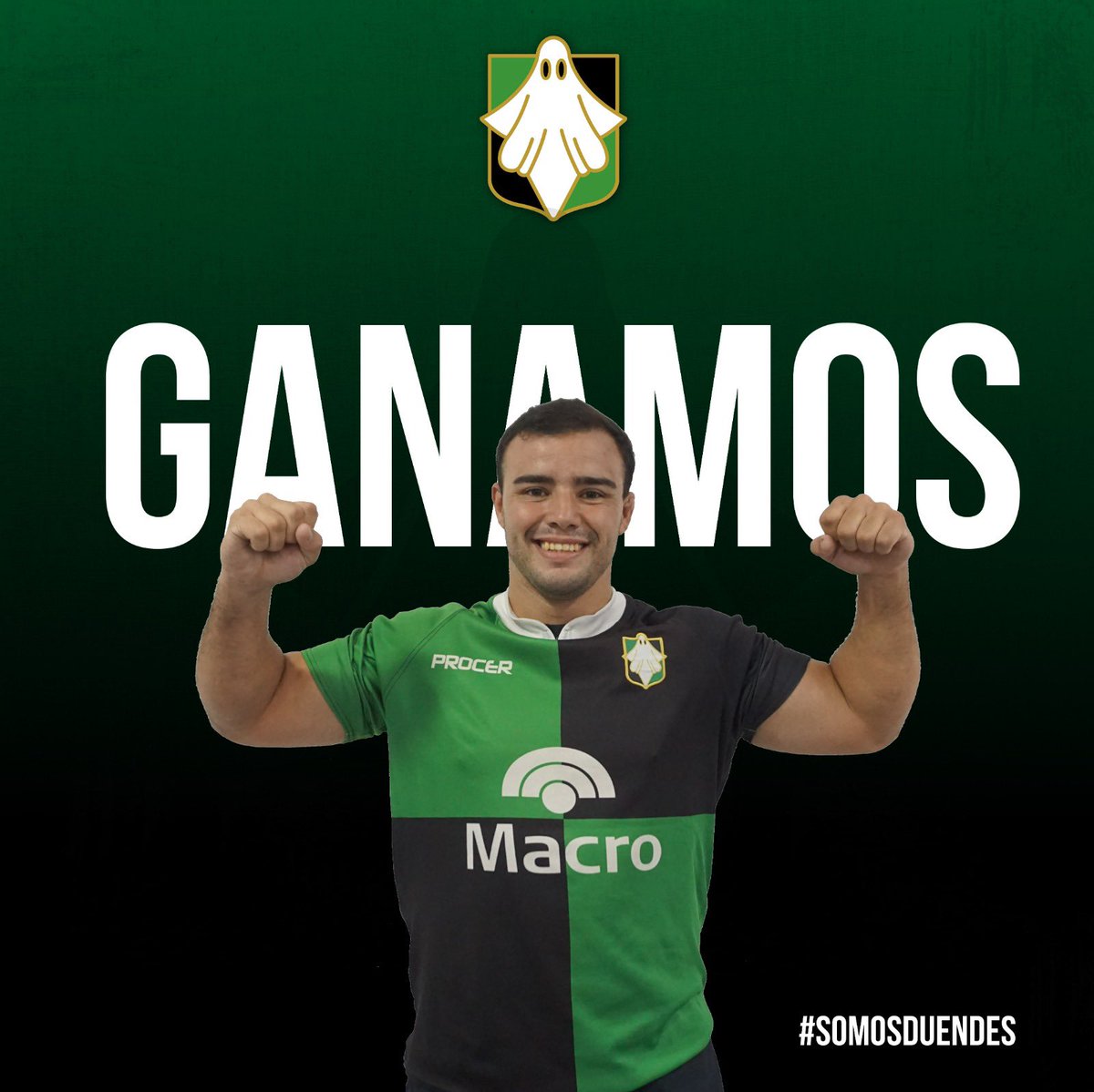 DuendesRC's tweet photo. Ganamos! 👏🏻👏🏻👏🏻👏🏻
•
Final en casa! Le ganamos a @RugbyJCR 22 a 13! 💪
•
#VamosDuendesVamos 💚🖤👻 https://t.co/VTrX3KUOOX