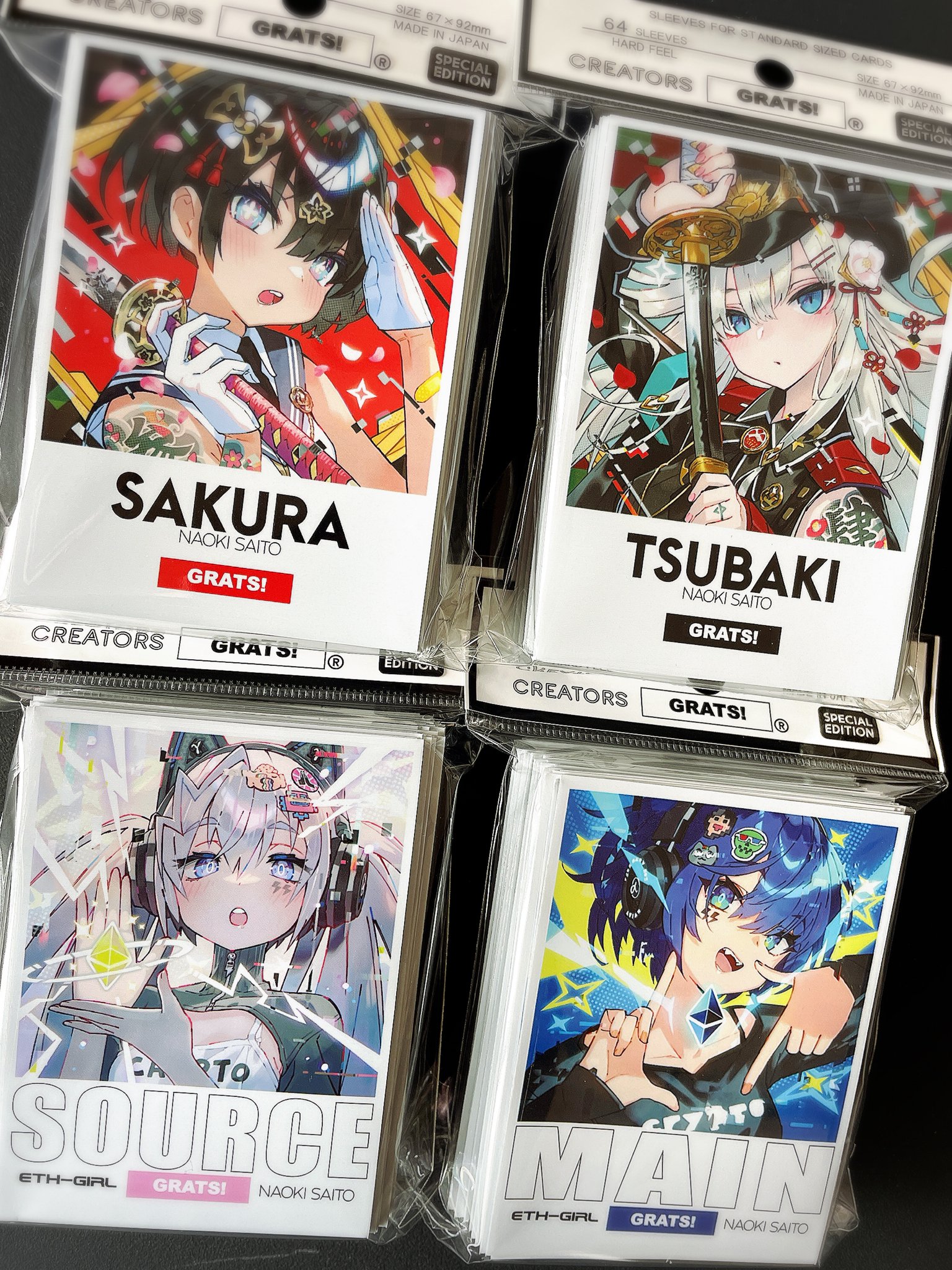 ー品販売 GRATS! グラッツ さいとうなおき 4点セット カードスリーブ ー品販売 GRATS! グラッツ さいとうなおき 4点セット カードスリーブ