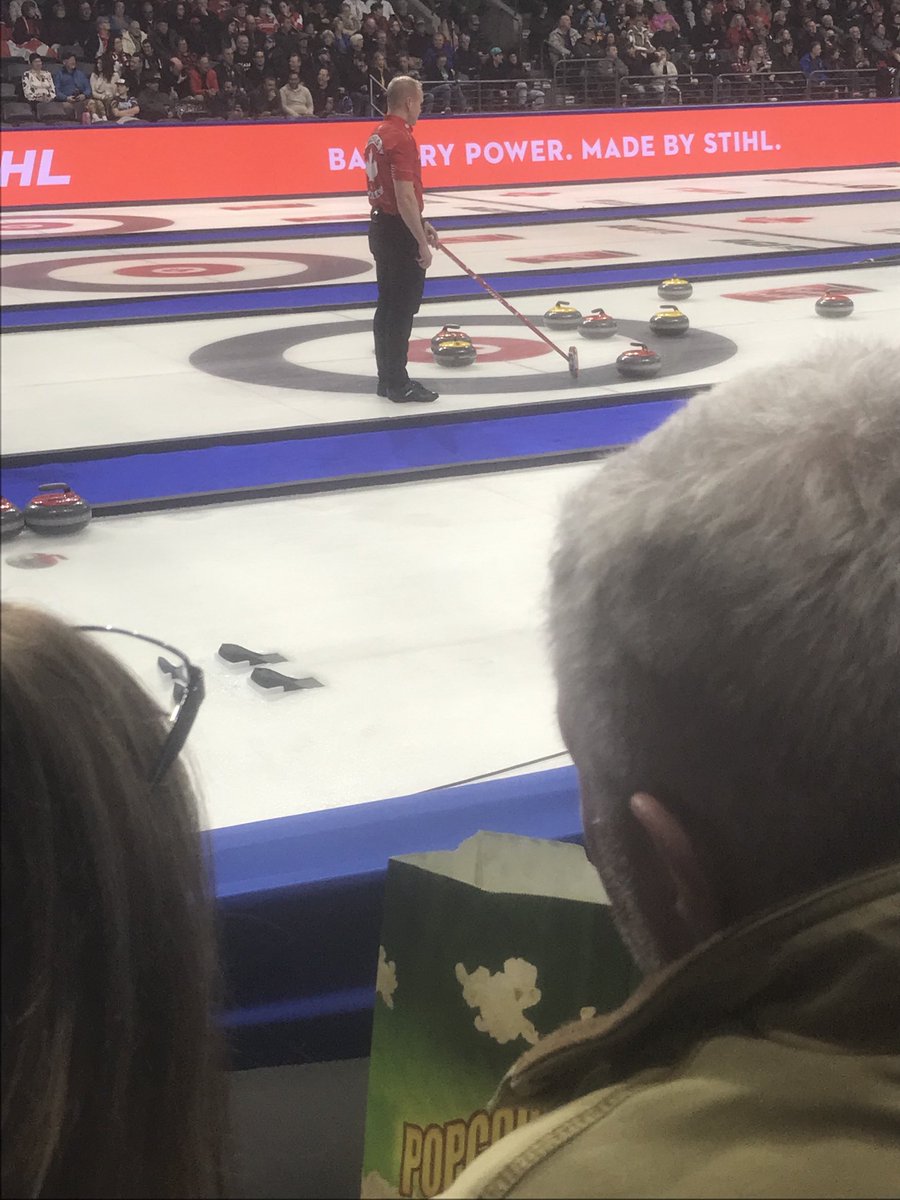 Taking in the Brier tonight. Great game team Canada vs Manitoba!