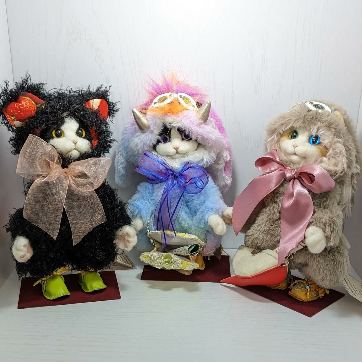 作家 ぬいぐるみ ハチワレねこちゃん 人形 いっしょがいいね