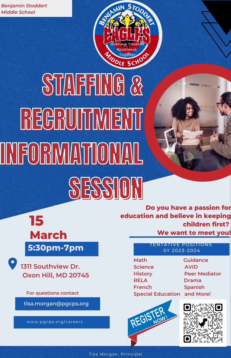 We are starting the recruitment process for next year, and we want to meet you! Register to attend our upcoming information session happening this week. Bring your resume and a SMILE.