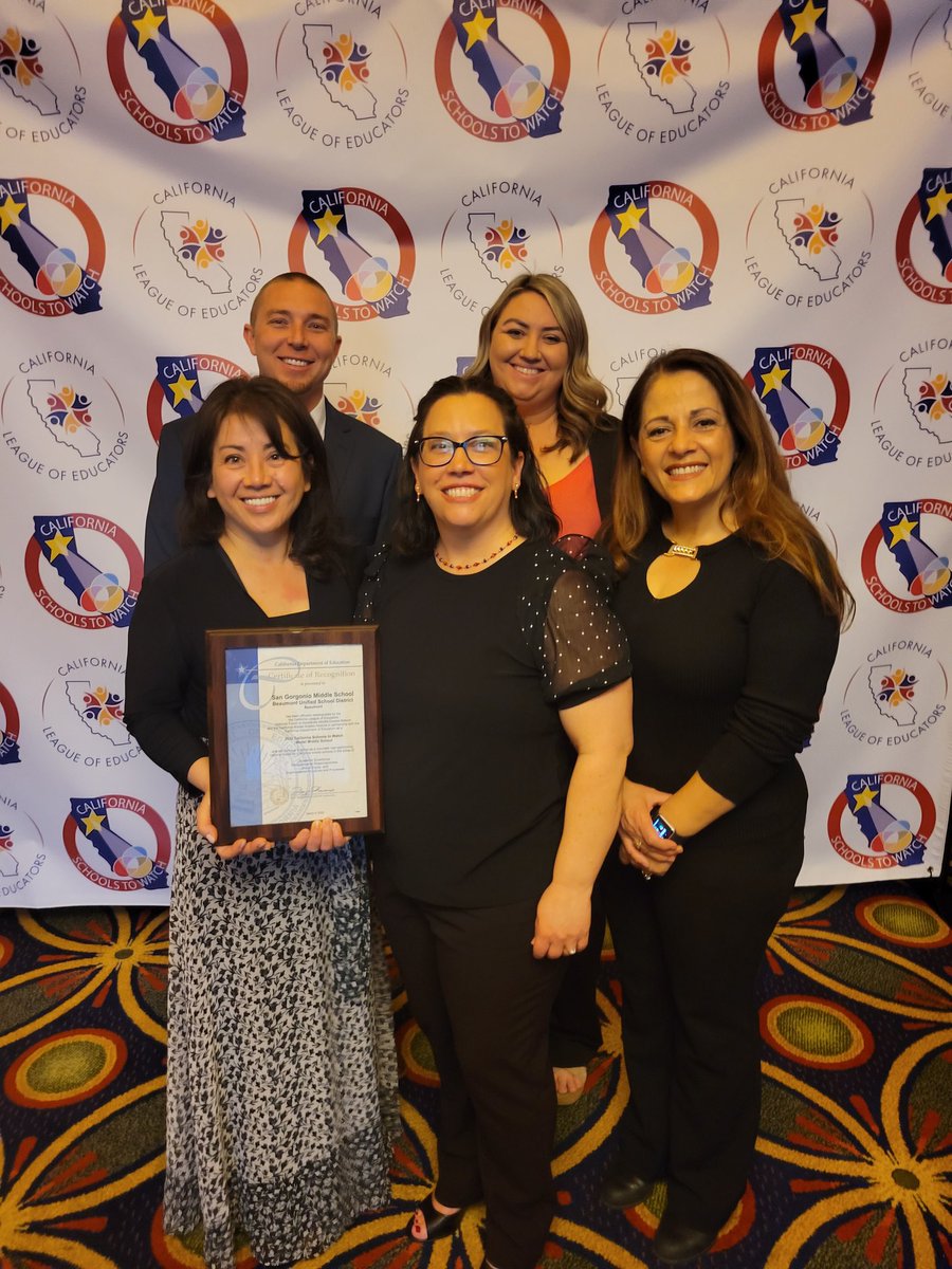 San Gorgonio Middle School (@activitiessgms) on Twitter photo San Gorgonio Middle School was honored to accept our redesignation award for being a State and National School to Watch in Monterey this past week. Great job to all that make SGMS such an awesome place to be. #sgmsstrong β€οΈπππ <a href="/Beaumont_SD/">Beaumont Unified School District</a> San Gorgonio Middle School was honored to accept our redesignation award for being a State and National School to Watch in Monterey this past week. Great job to all that make SGMS such an awesome place to be. #sgmsstrong β€οΈπππ <a href="/Beaumont_SD/">Beaumont Unified School District</a>