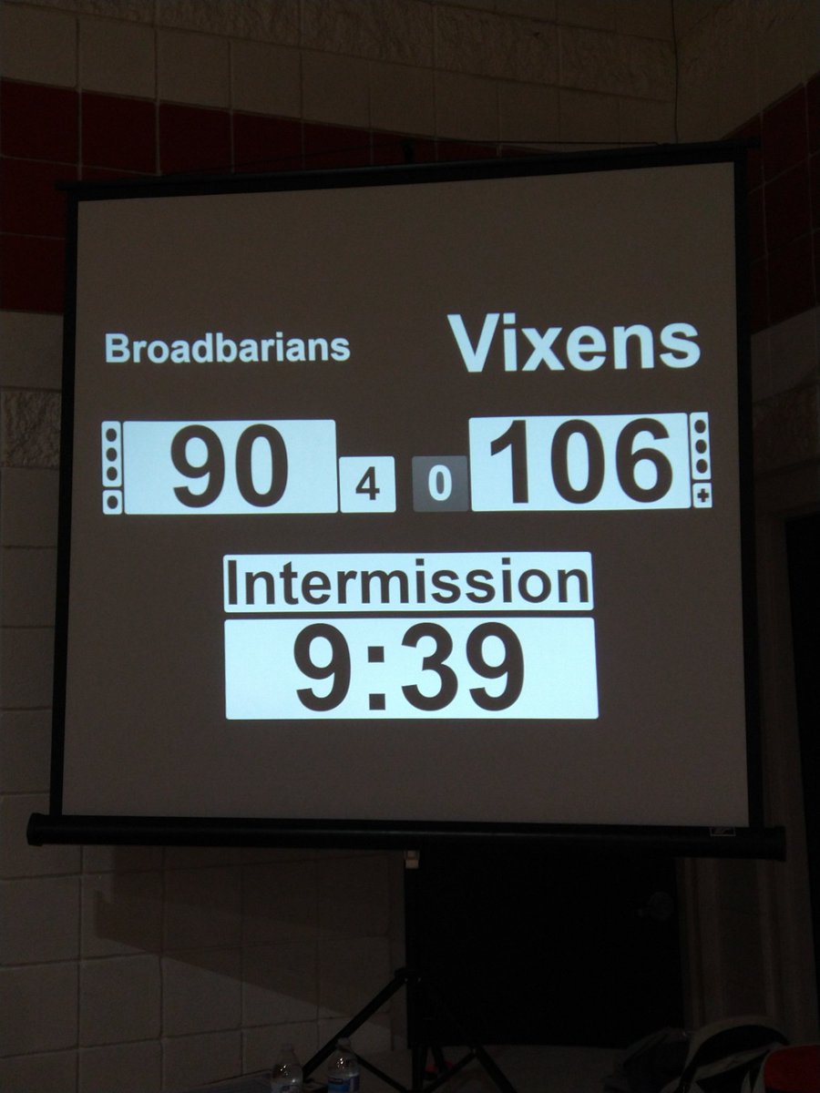 You thought we were done after the junior bout? No way! We're at half time for our home team game, Vixens v Broadbarians.

Watch here youtube.com/live/rakV4EyLS…