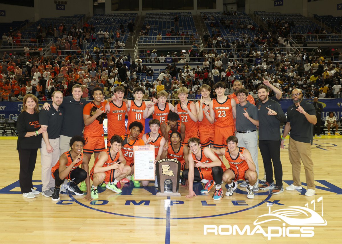 LHSAAsports's tweet image. Congratulations to the 2023 Ochsner LHSAA Division I Select Basketball State Champions, Catholic High! 🏆

The first in school history! 🐻