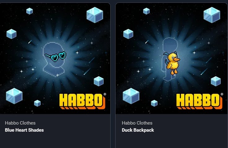 💙SORTEO PRENDAS NFT💛
1 sol@ ganador@
Premios: Duck Backpack 💛 y Blue Heart Shades 💙
Requisitos🌟
Seguirme <a href="/elraiden1/">Raiden Solid</a> 
Dar RT y Fav🔄❤️
Etiqueta 2 amig@s
Finaliza fin de mes 31 de marzo 2023✨️
Válido para todos los hoteles de Habbo ! . SUERTE 👀.