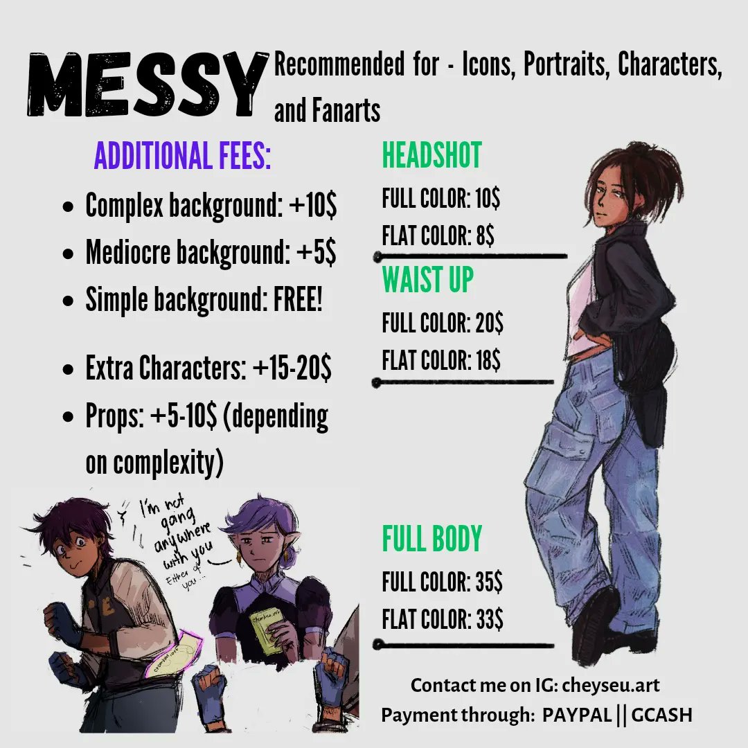 Cheyseuart's tweet photo. EMERGENCY COMMISSIONS OPEN (its an emergency because I got scammed and have no money left to eat 😭)  #commissionsopen https://t.co/imGfqLyMa1