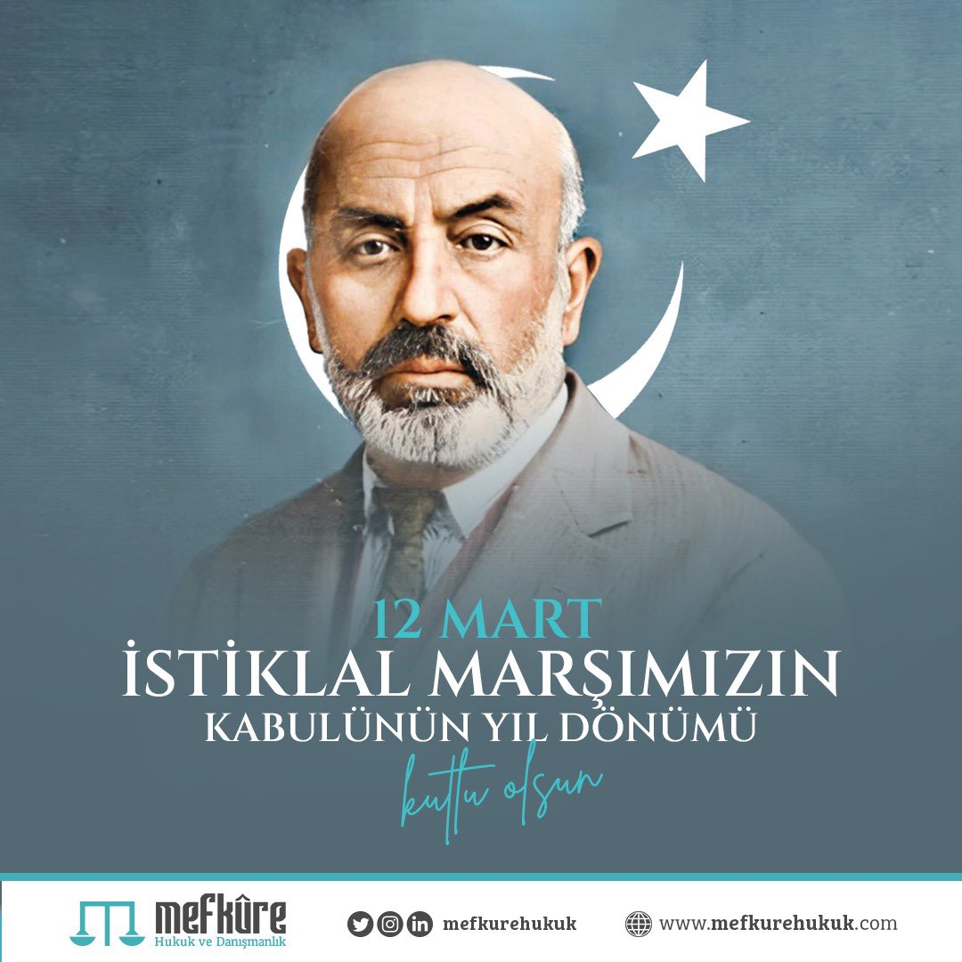 #İstiklalMarşımızın kabulünün 102. yılında Milli Şairimiz #MehmetAkifErsoy ve milli mücadelemizin tüm kahramanlarını rahmet ve minnetle anıyoruz.