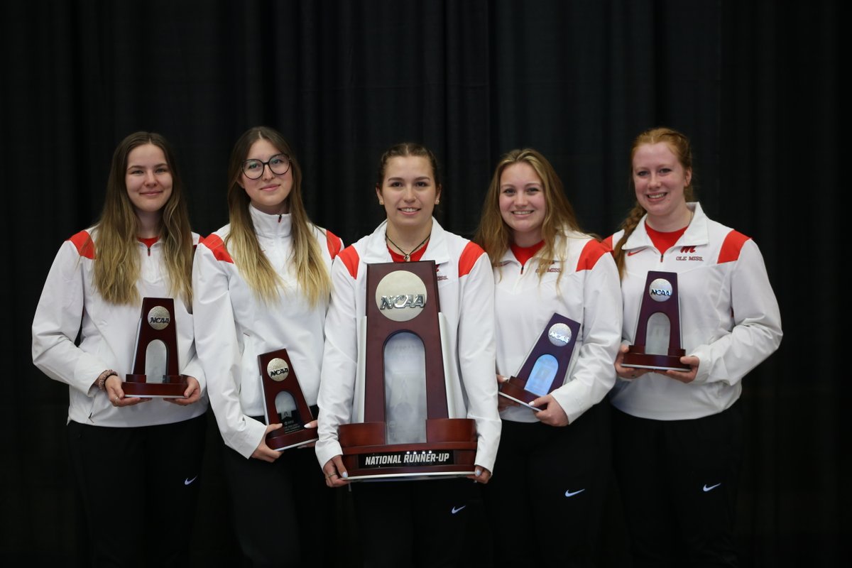 OleMissRifle's tweet photo. That’s a wrap on the 2023 NCAA Championships! 🥳

Your Rebs placed 4th overall and also came in as the runner up in smallbore!

#HottyToddy https://t.co/Mykp7cFZVU