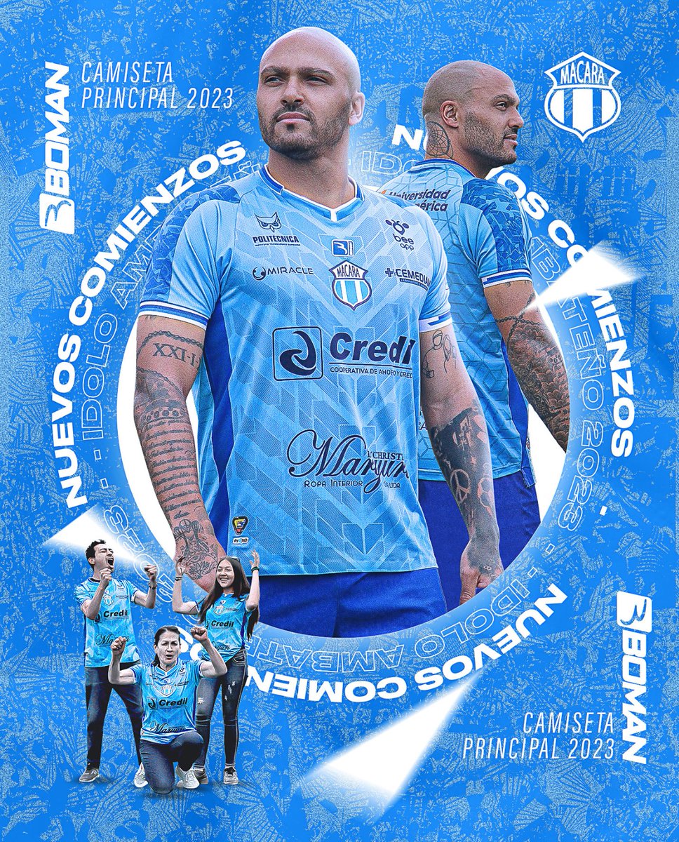 Jorfertai's tweet photo. @Boman_Sport presentó la indumentaria oficial del "Ídolo Ambateño" @Macara_Oficial para la @SerieB_Ec 2023 https://t.co/lHGocciG7z