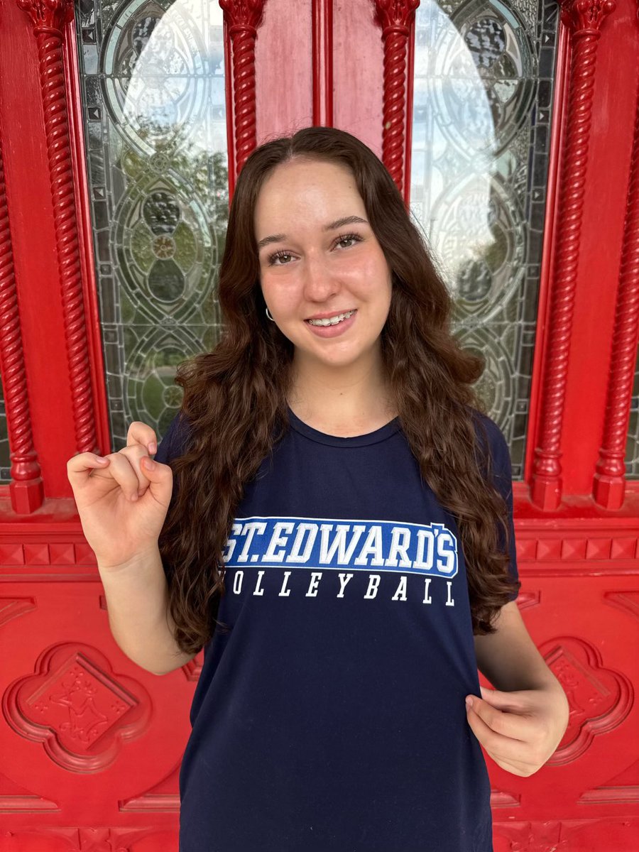 So excited to announce my verbal commitment to St. Edward’s University to continue my academic and volleyball career. Thank you to my coaches and family for everything. Also thank you to Coach Holler and Coach Teo for giving me this amazing opportunity #fearthegoat 🤍💙🐐