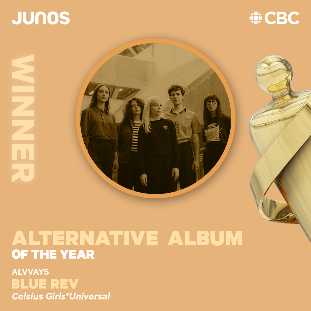 And the winner for Alternative Album of the Year is… 

Blue Rev - @Alvvaysband