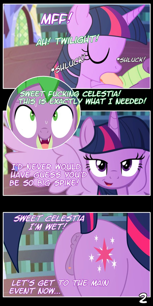 oddlennonblack's tweet photo. Completed commission comic for: @DerpyDashie 
We have some hot steamy fun here with Twilight and her faithful assistant Spike! Enjoy.
#clop #comic #nsfw #r34 #twilightsparkle #yiff #mlp #mylittlepony https://t.co/SyUUEsyWsW
