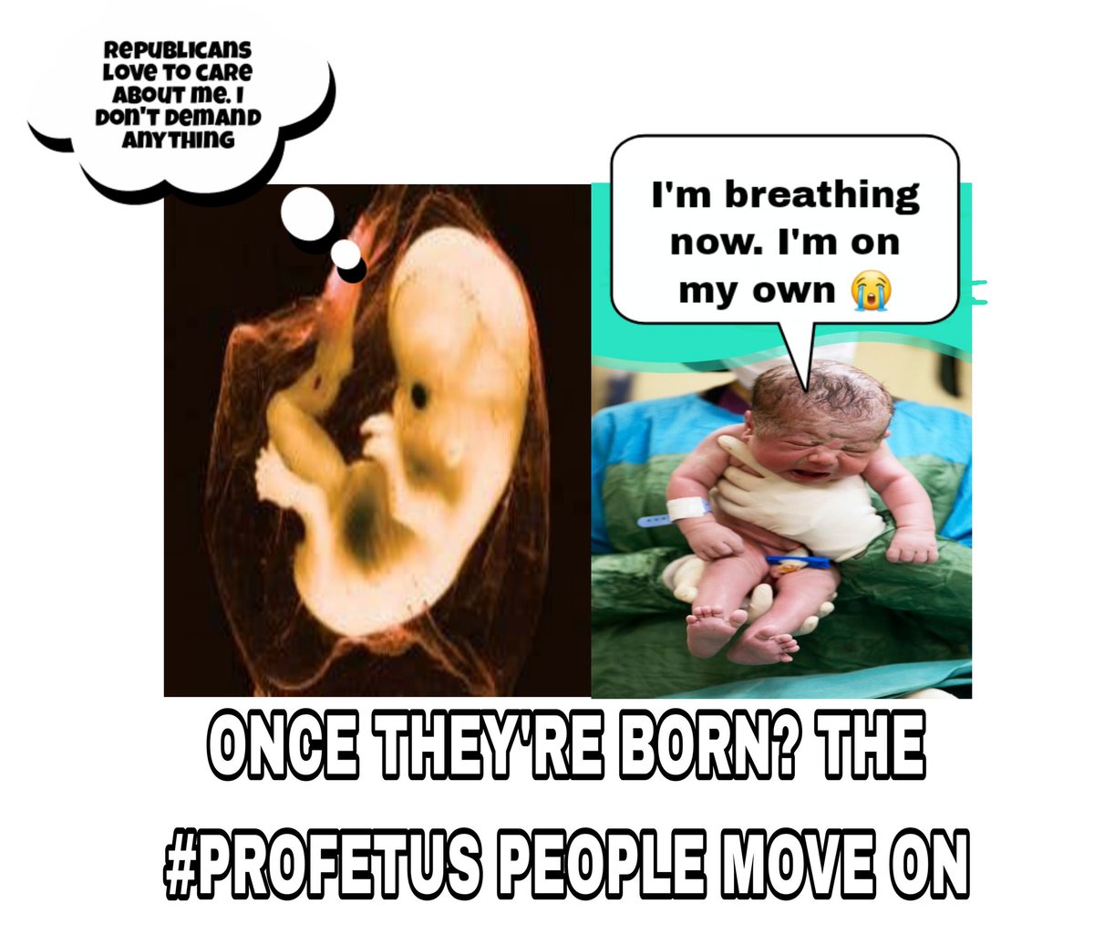 Hilltop__Leader's tweet photo. Democrats are #Prolife
Republicans are #ProFetus https://t.co/awZSpPmZVv