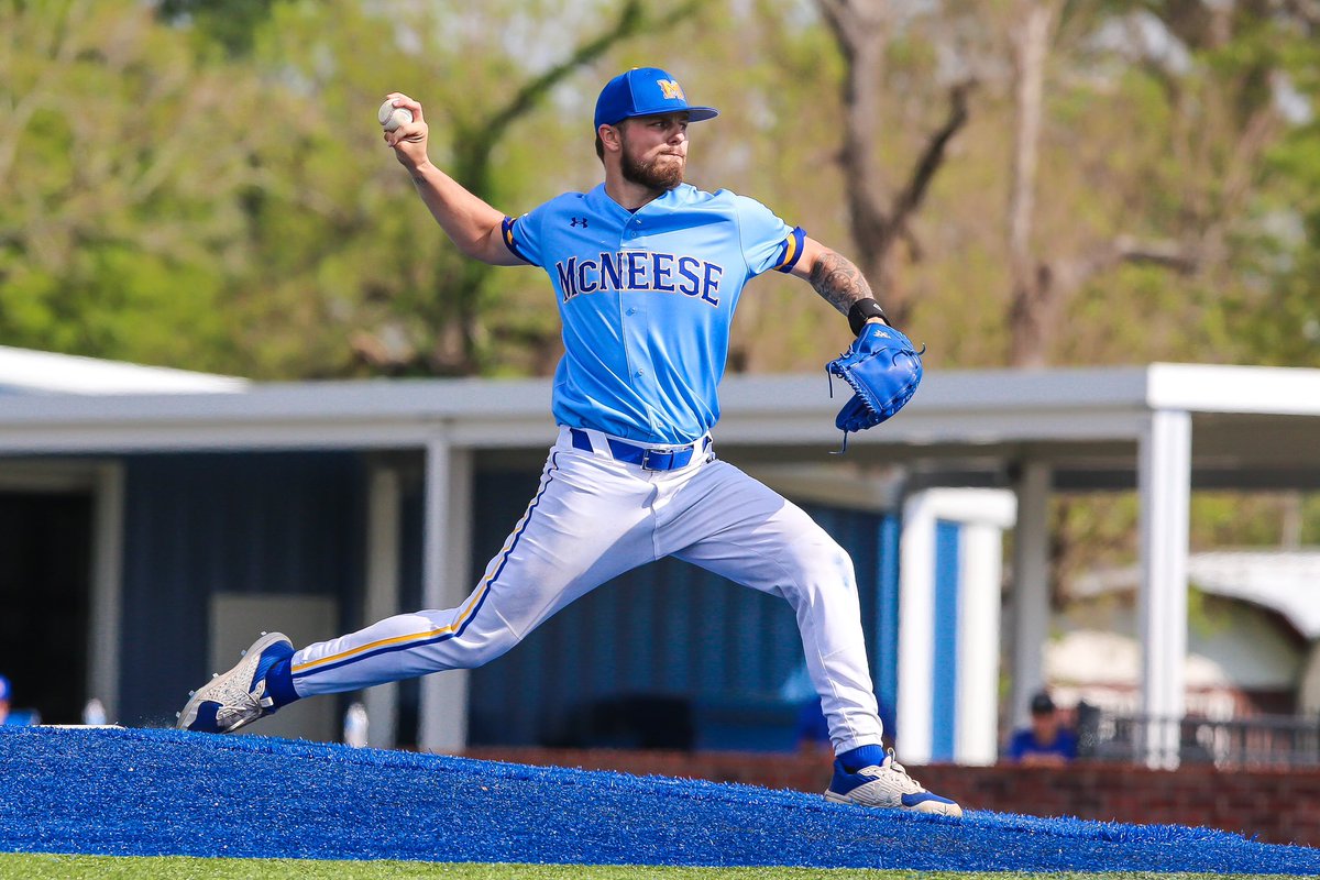 McNeeseBaseball's tweet photo. Feelin’ Cherry 🍒 

6 IP
0 R
0 H
7 K https://t.co/Ivpvbpavvx