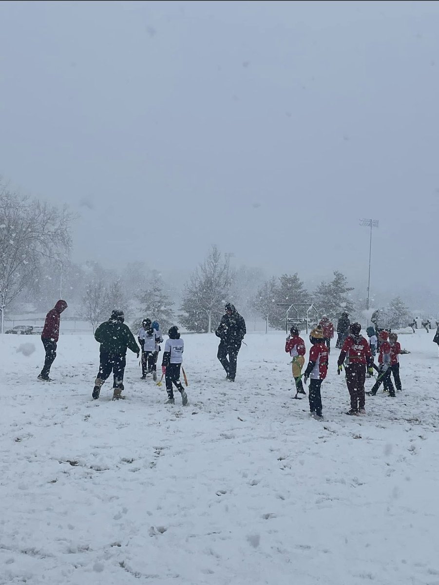Spring football in Des Moines, Iowa! Over 130 kids played and got better today! #NFLflag