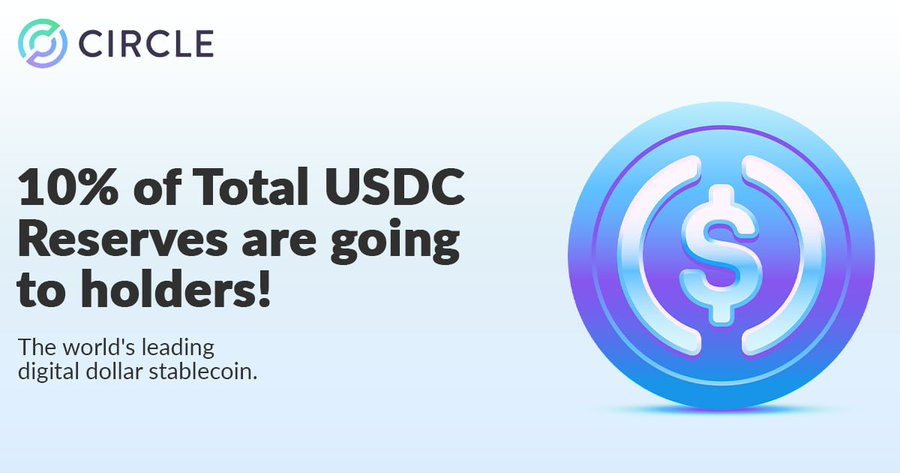 GloobyNFT's tweet photo. 3/5 🧵 

Luckily Circle announced that In light of current events, Circle is providing 10% of total USDC reserves to all holders across all chains. https://t.co/R0S0GkWIBY