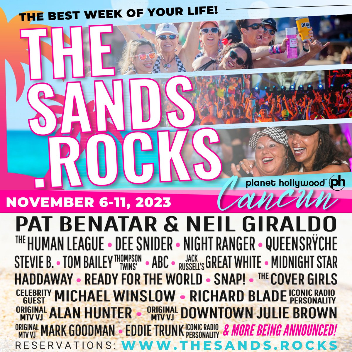 The SANDS.rocks (presented by 80s In The Sand) on Twitter "ROOMS ARE