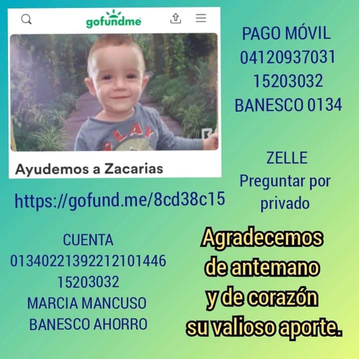 Ayudamos a Zacarías !