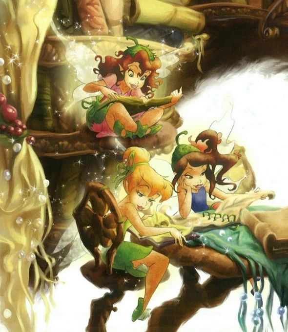 thinking abt disney fairies art 
