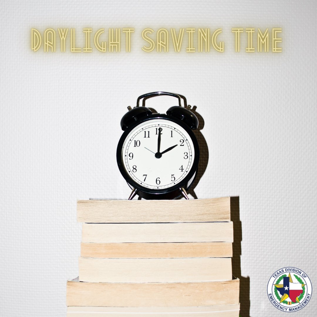 City of Dallas Office of Emergency Management on X: Don't forget to change  your clock tonight. Daylight Saving begins at 2 a.m. - SPRING FORWARD!!!  It's also a good time to check