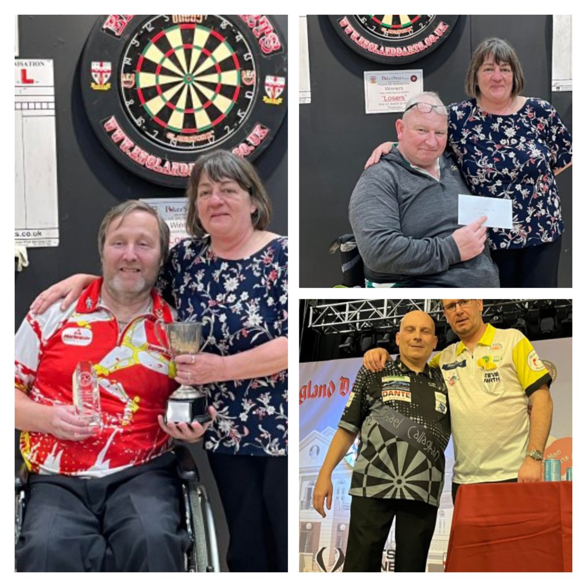 Isle of man Bdda classic finals. 
Standing 
1  Mike Callaghan 🥇
2 Steve North🥈

Wheelchair. 
1 Darren Kennish 🥇
2 Ricky Chilton 🥈
Well Done to all the participants. 
<a href="/WorldParaDarts/">Sarah Smale</a>
<a href="/DartsStockport/">stockport disability darts & lge.</a> 
<a href="/EDOdarts/">England Darts</a> 
<a href="/DartsWDF/">WDF Darts</a>