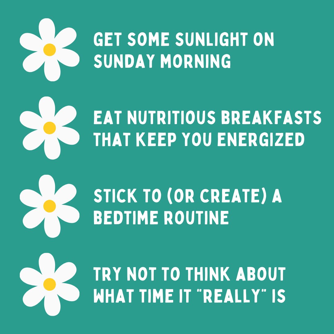 QueensU Student Wellness Services (@queensusws) on Twitter photo Daylight Savings Time starts tonight!
Adjusting to clocks moving forward can be difficult and can result in insufficient sleep. Swipe for some tips on how to better adjust!
For more support on improving your sleep, book a Peer Wellness Coaching appointment (link in bio)! Daylight Savings Time starts tonight!
Adjusting to clocks moving forward can be difficult and can result in insufficient sleep. Swipe for some tips on how to better adjust!
For more support on improving your sleep, book a Peer Wellness Coaching appointment (link in bio)!