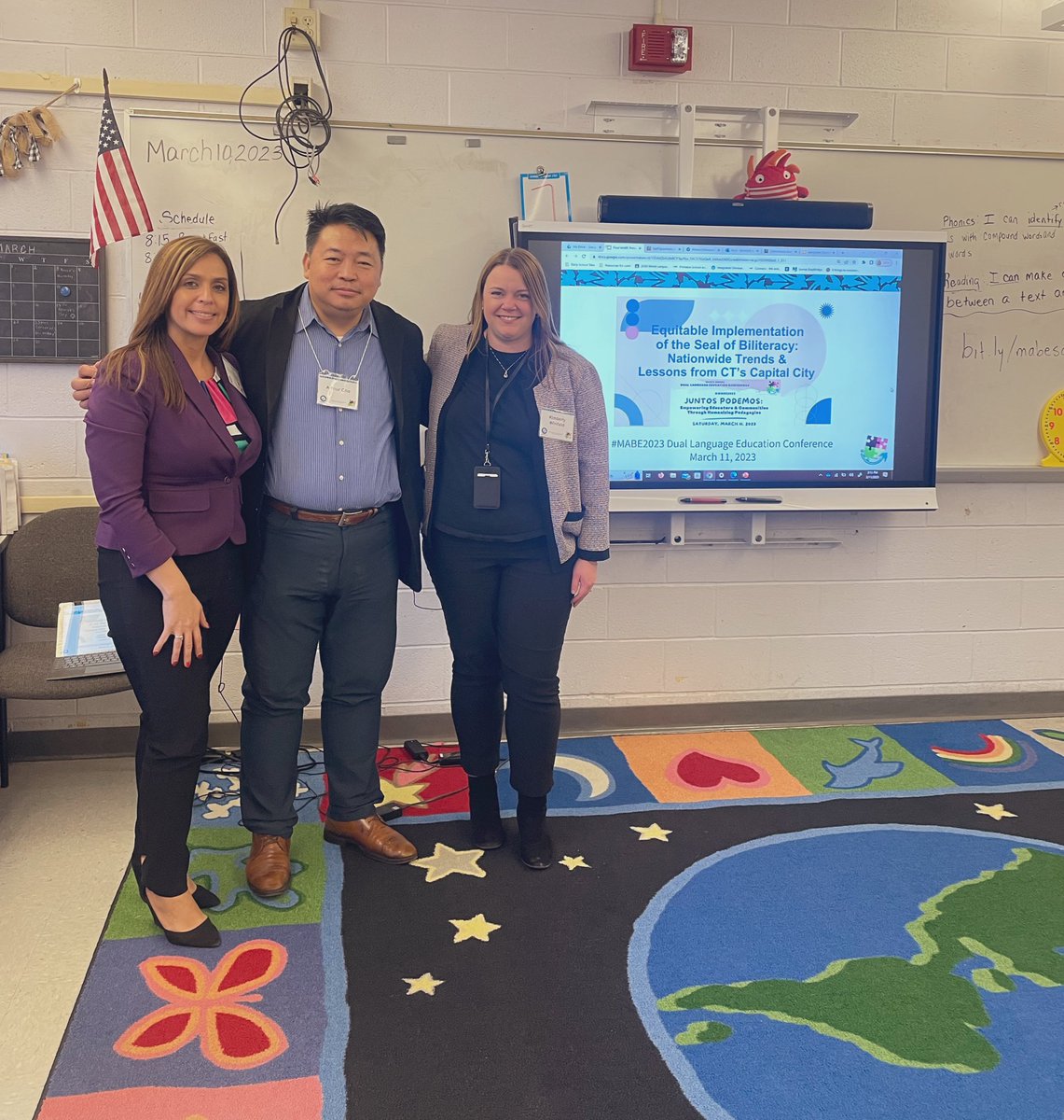 Can’t forget to shout out my fellow presenters <a href="/ArthuChou/">Arthur Chou</a> and <a href="/CTELDirector/">Daisy Torres-Hill</a> it was a pleasure sharing about our work with the <a href="/BiliteracySeal/">Seal of Biliteracy</a> <a href="/MABEnortheast/">Multistate Association for Bilingual Education, NE</a>
