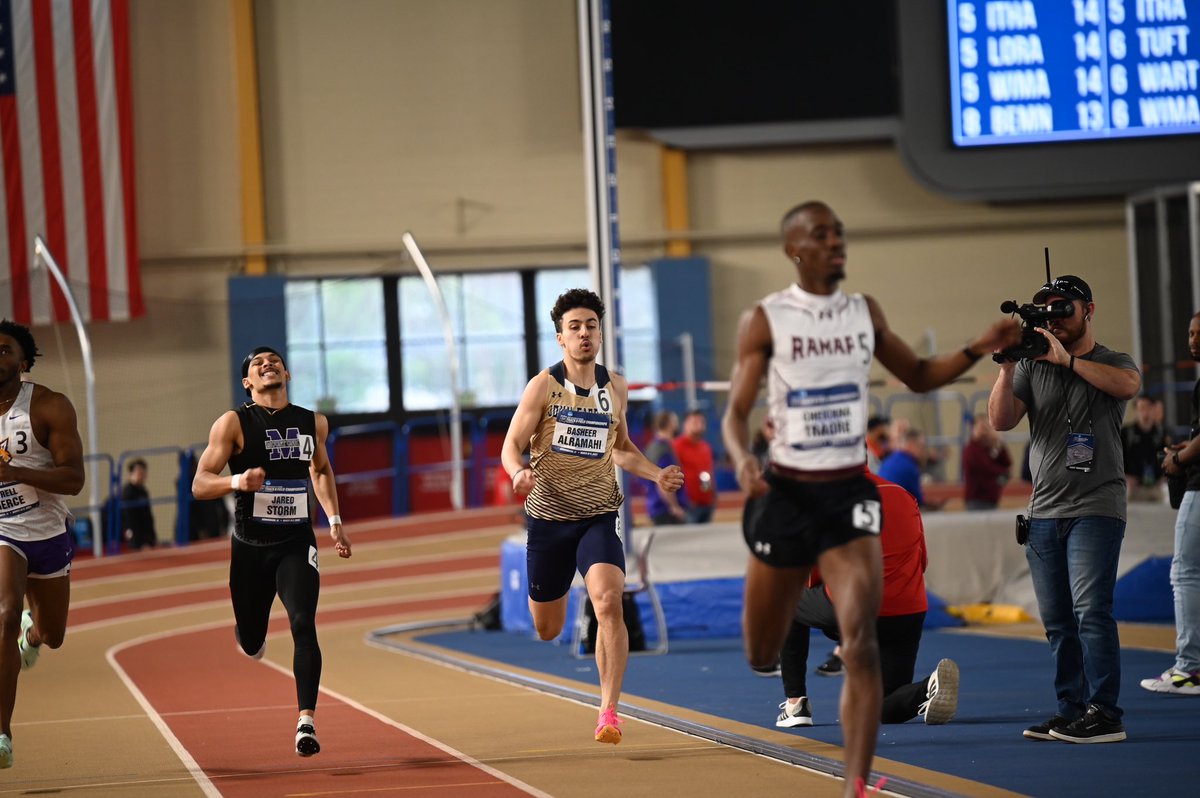 jcusports's tweet image. MT&amp;amp;F: Your 2023 NCAA DIII Indoor T&amp;amp;F 400m 3rd Place All-American, Basheer Alramahi! This is also a 0.11 sec PR for Basheer, and it’s only his first National Championships Meet! ⚡️🔥 @JCUXCTF 

#StreakUp #GoBasheerGo #NCAAs