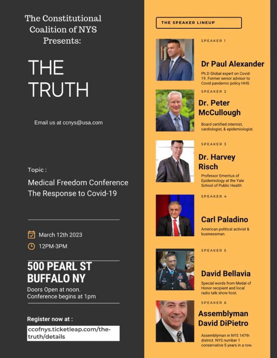 canmericanized's tweet image. Delighted to be joining Jo Walsh to attend tomorrow’s Medical Freedom Conference in Buffalo NY with @P_McCulloughMD &amp;amp; facilitated by the @cc_ofnys.