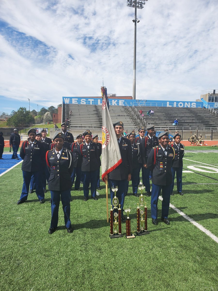 Heading to State!!!! The Panther Battalion young ladies always exemplify excellence. Our female Colorguard and Platoon teams placed 1st, and our female Squad team placed 2nd in today's Area 3 competition. Congrats!!!