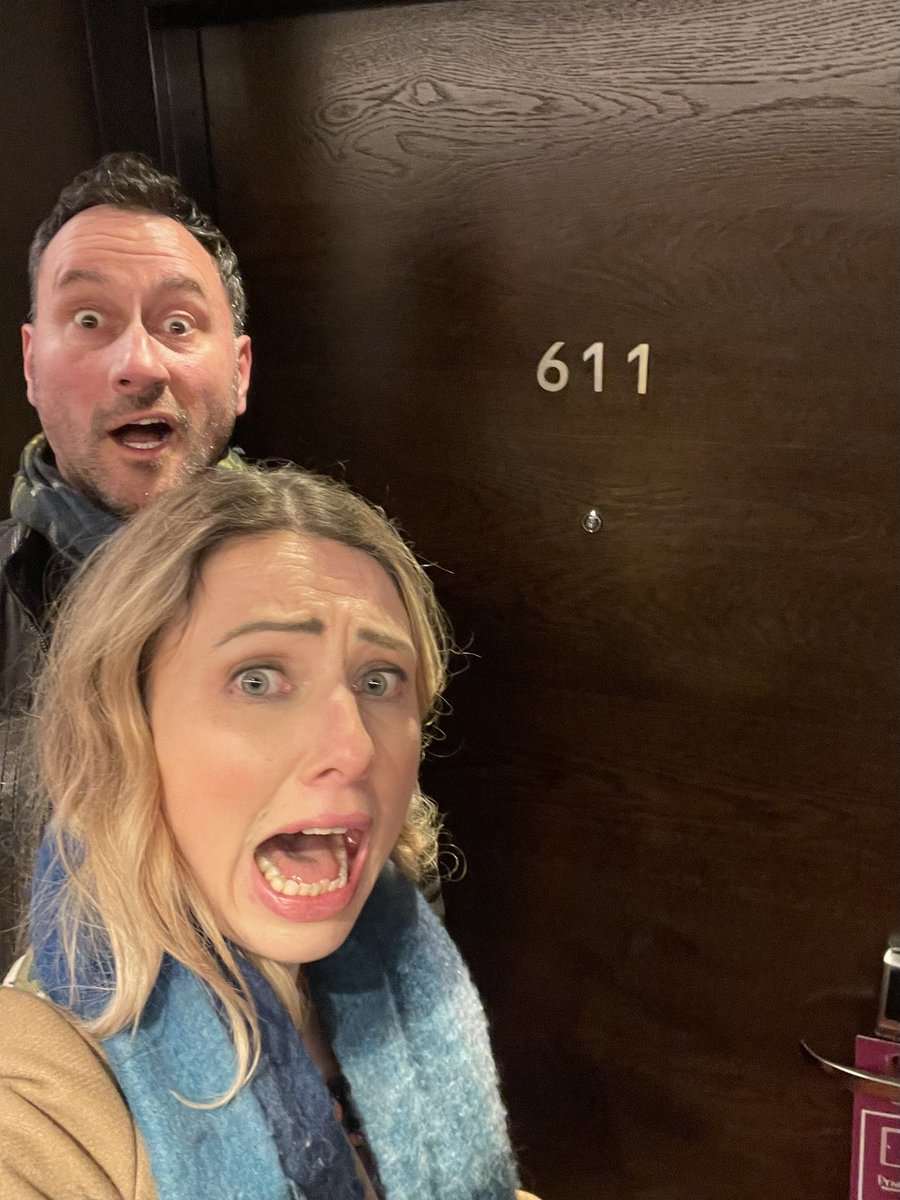 Not our room but we’re two doors along! 😬 #UNCANNYCON #BloodyHellKen