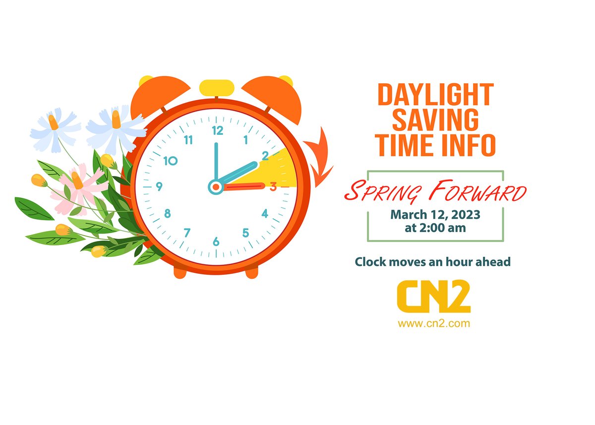 It's that ⏰time of the year again. 😳🥱☀️🌻🌼 #springforward #DaylightSavingTime