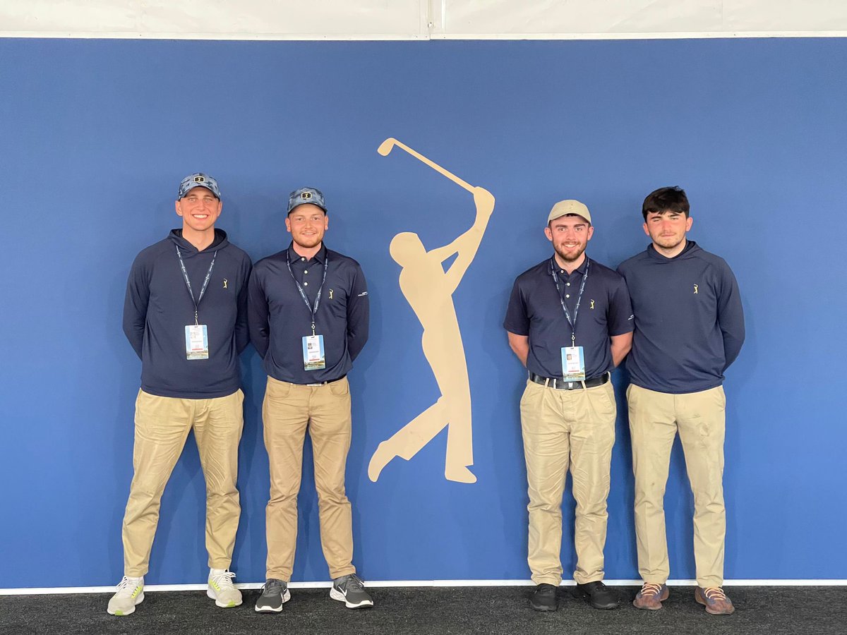 macdonnell74's tweet photo. @AdareGC is well represented at this weeks @THEPLAYERSChamp where 2 former staff members and current @penn_state students @simonwattier @PaddyTalksTurf rekindled friendships with current team members @AdamCummins23 and @GuinanKillian #OneTeamOneDream https://t.co/Zs3u1AjMZw