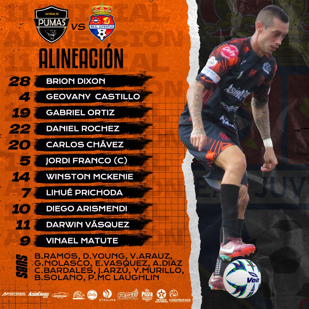 RealJuventud's tweet photo. 11 inicial para enfrentar a Pumas en el derbi patepluma. ¡Vamos Equipo!🇳🇱

#RealJuventud #SantaBárbara #VamosReal https://t.co/8KHH1bRNw8