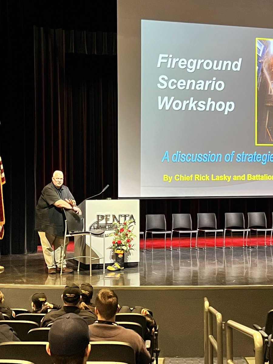 Great day at the 2023 NOVFA fire school thank you <a href="/chieflasky/">Rick Lasky</a> for taking the time with the high school students to help put fire in their life. Day two tomorrow