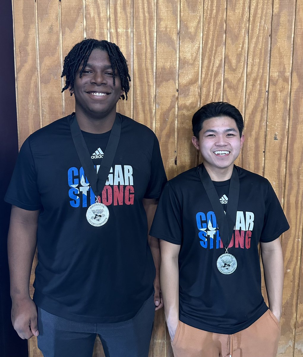 Korbin Johnson and Gabe Tan broke seven school records today and they both qualified for the state meet. Excited to have one more meet with these guys! <a href="/CSHSCougarClub/">CSHS Cougar Club</a>