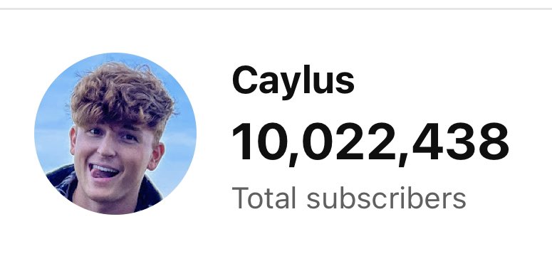 caylusq's tweet photo. WE DID IT! 10M on the gaming channel! https://t.co/NRhD7tdJop