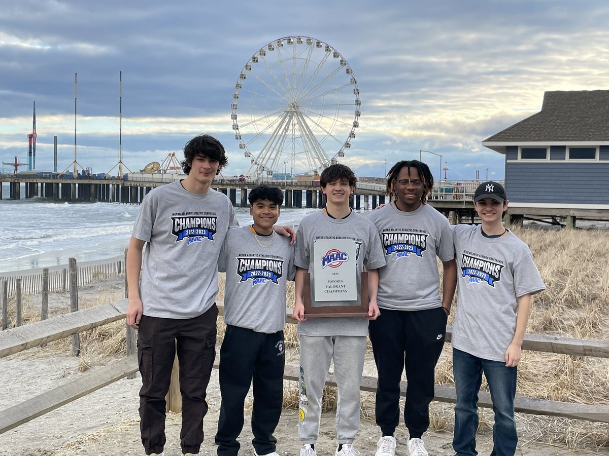 QUClubSports's tweet photo. Make it a double!  Our @Bobcat_Esports Valorant crew takes home the 🏆 and QU’s success ends @MAACEsports Championships

@QuinnipiacU @QUChronicle @Q30News @QBSN https://t.co/3z8TYyAlY6